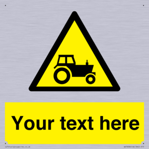 Custom warning farm machinery